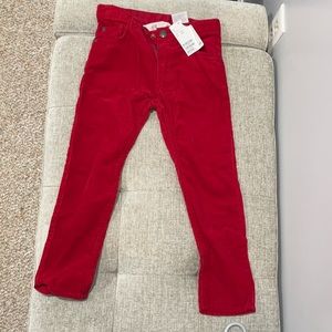 Red corduroy for girls